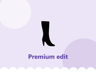 Illustrative render for The premium shoe & bag edit (generic, not a specific product)